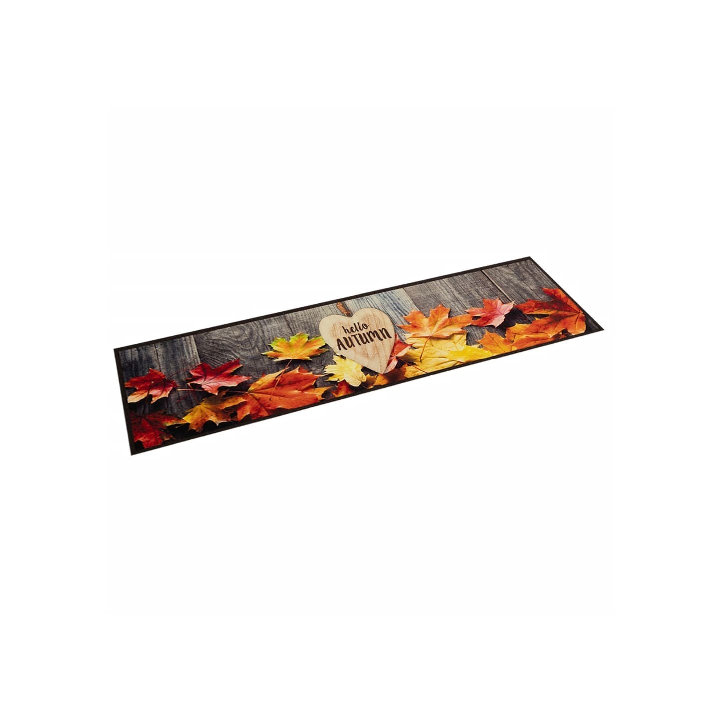 Tapis de cuisine lavable impression d'automne 60x300 cm velours