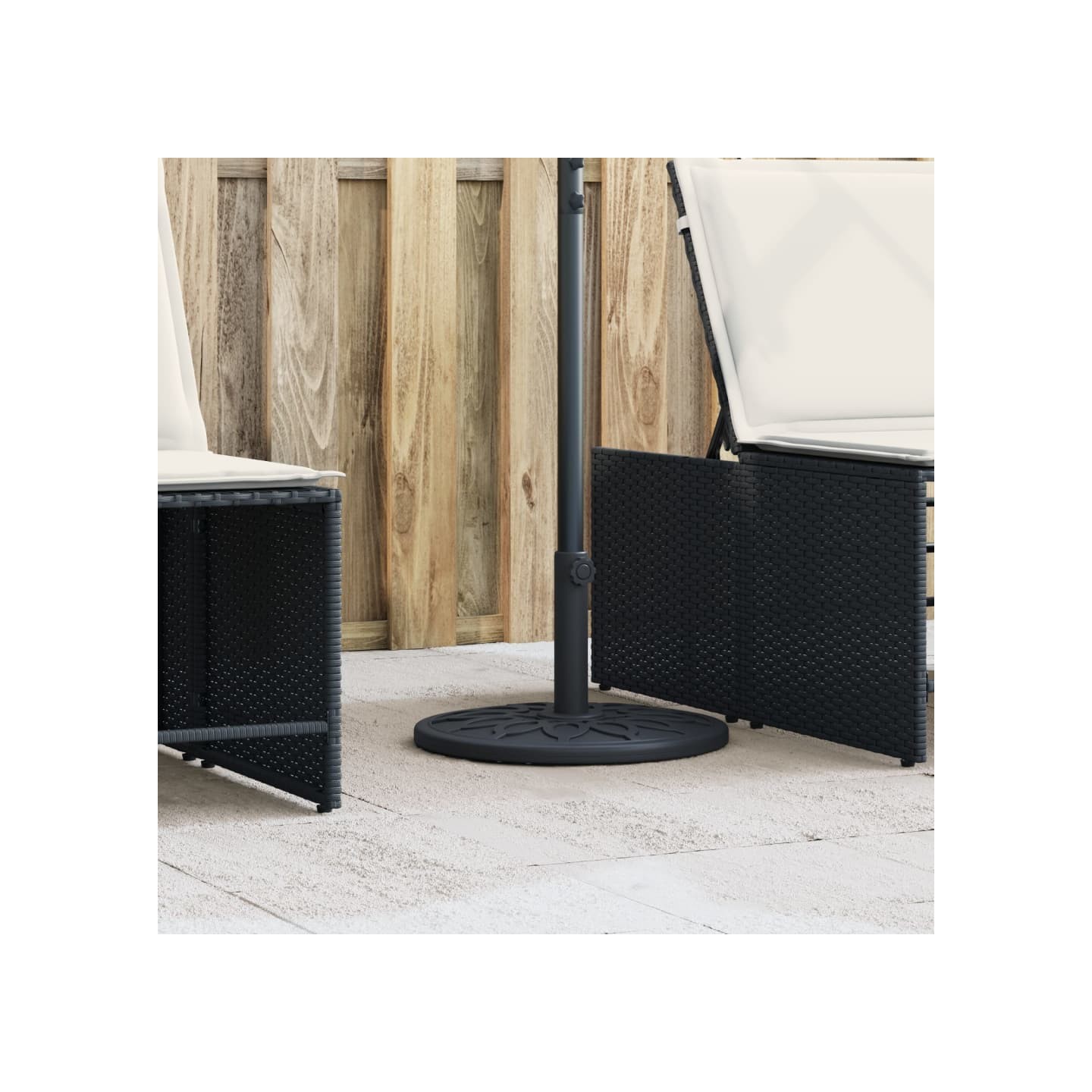 Base de parasol pour mâts Ø38 / 48 mm 12 kg rond