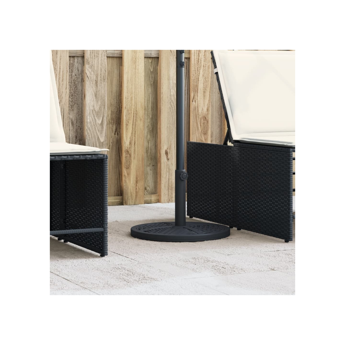 Base de parasol pour mâts Ø38 / 48 mm 12 kg rond