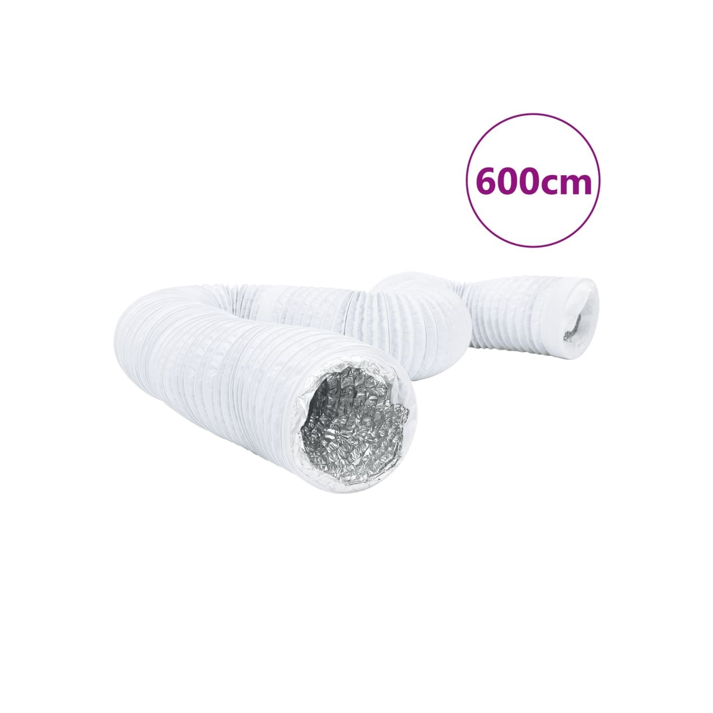 Conduit de ventilation aluminium et PVC 6 m Ø15 cm