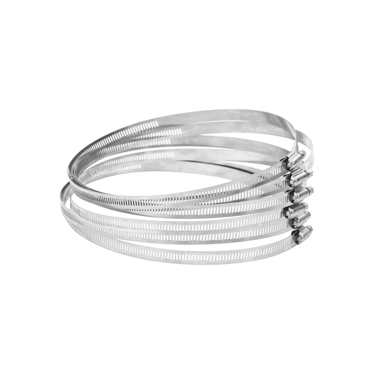 Colliers de serrage 6 pcs 91-165 mm acier inoxydable 304