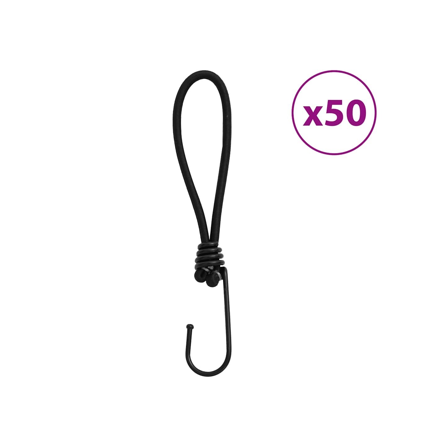 Cordon élastique avec crochets 50 pcs 17 cm