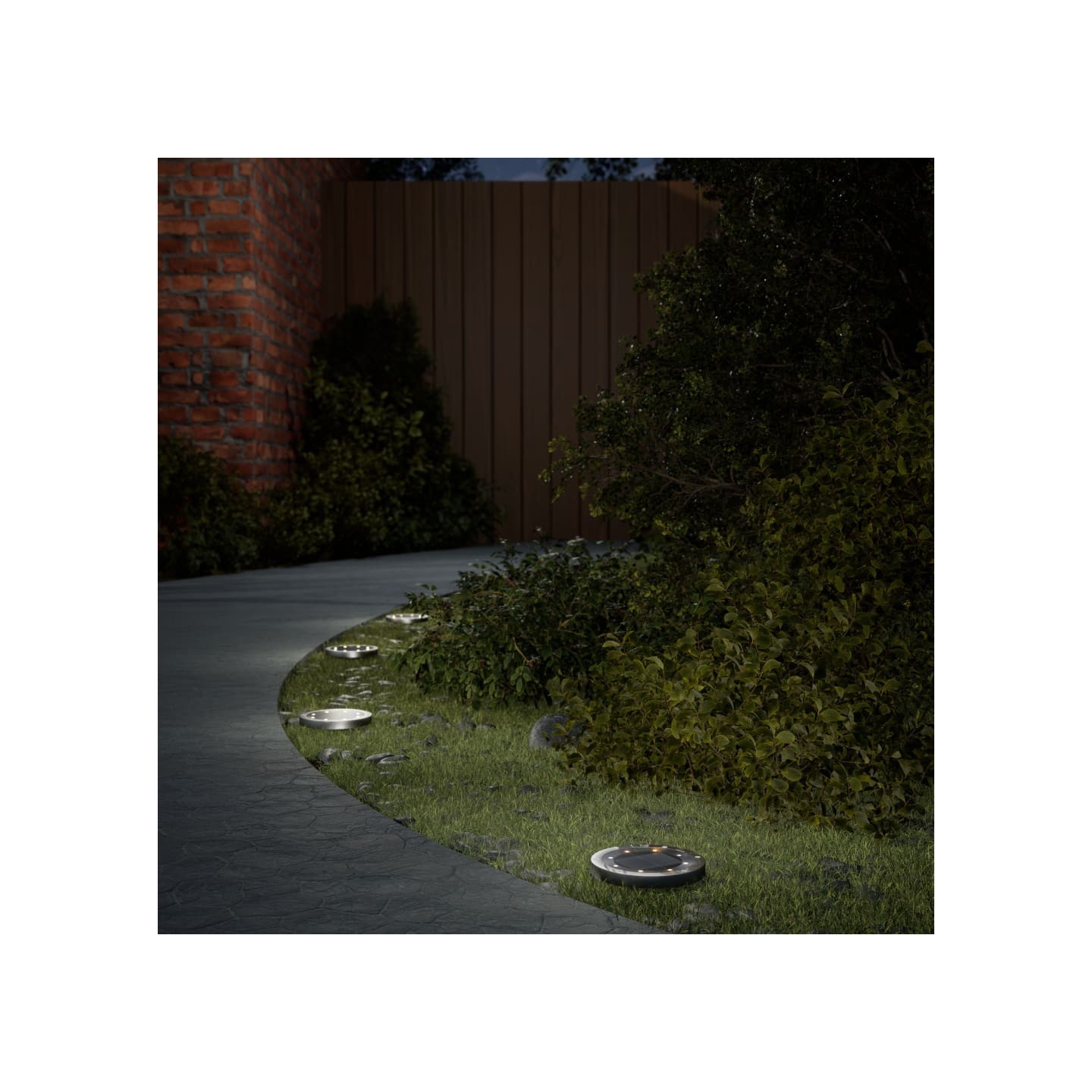 Lampes solaires de sol et piquets de sol extérieur 4 pcs