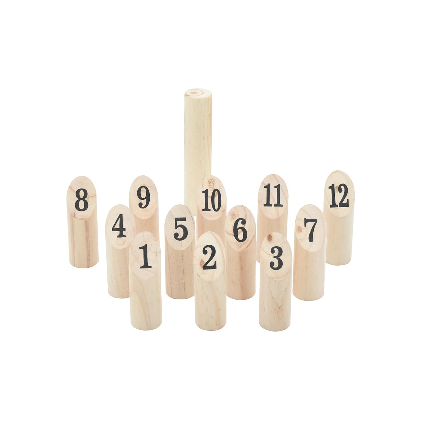 Ensemble de jeu Number Kubb 13 pcs sac de transport pin massif