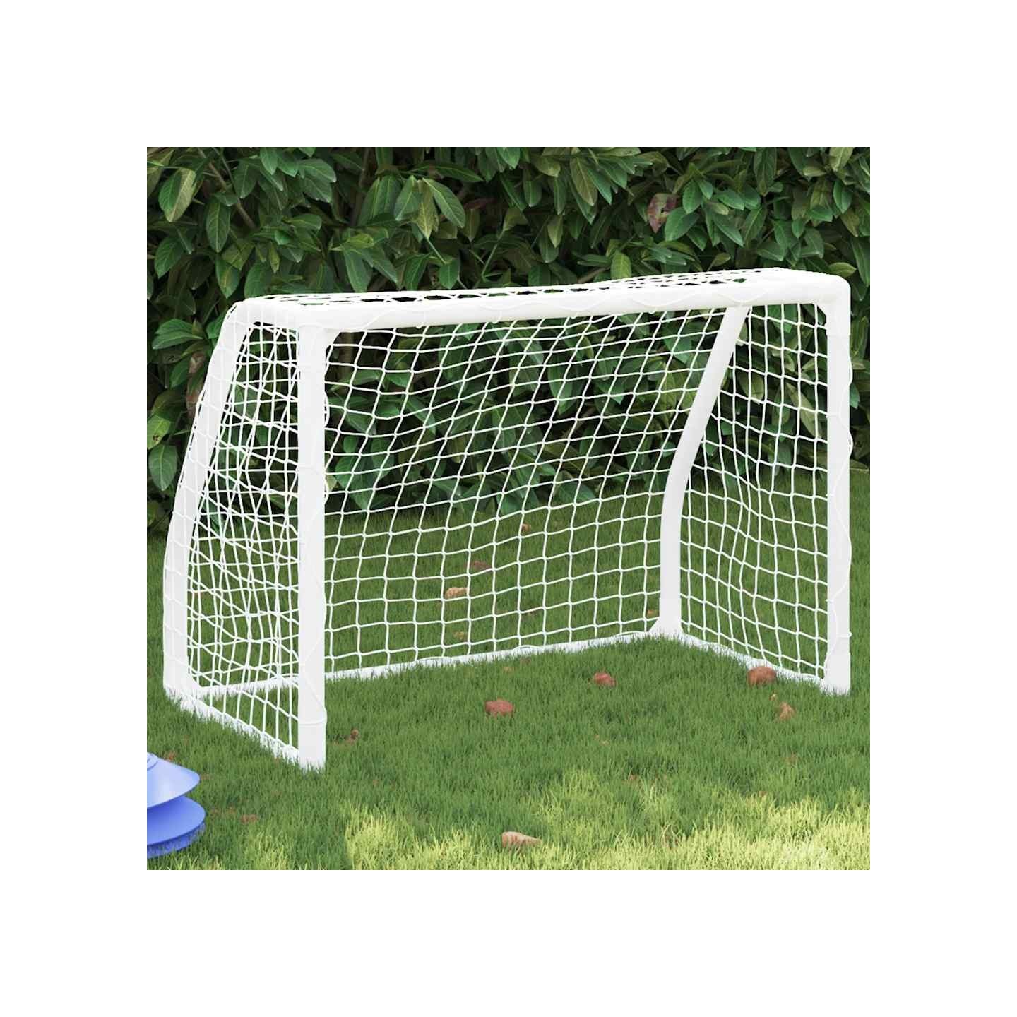 Buts de football pour enfants 2 pcs avec ballon blanc métal