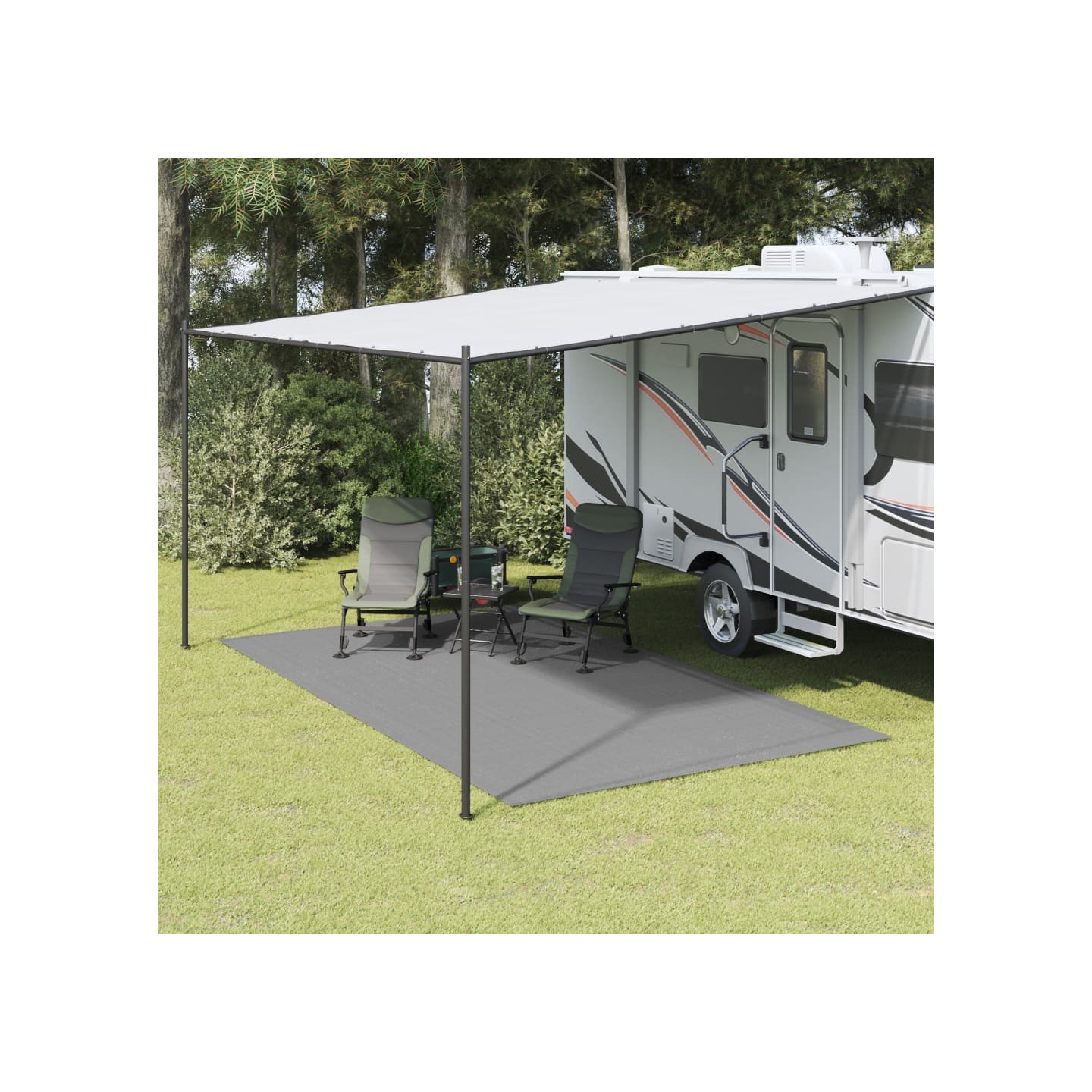 Tapis de tente anthracite 4,5x2,5 m