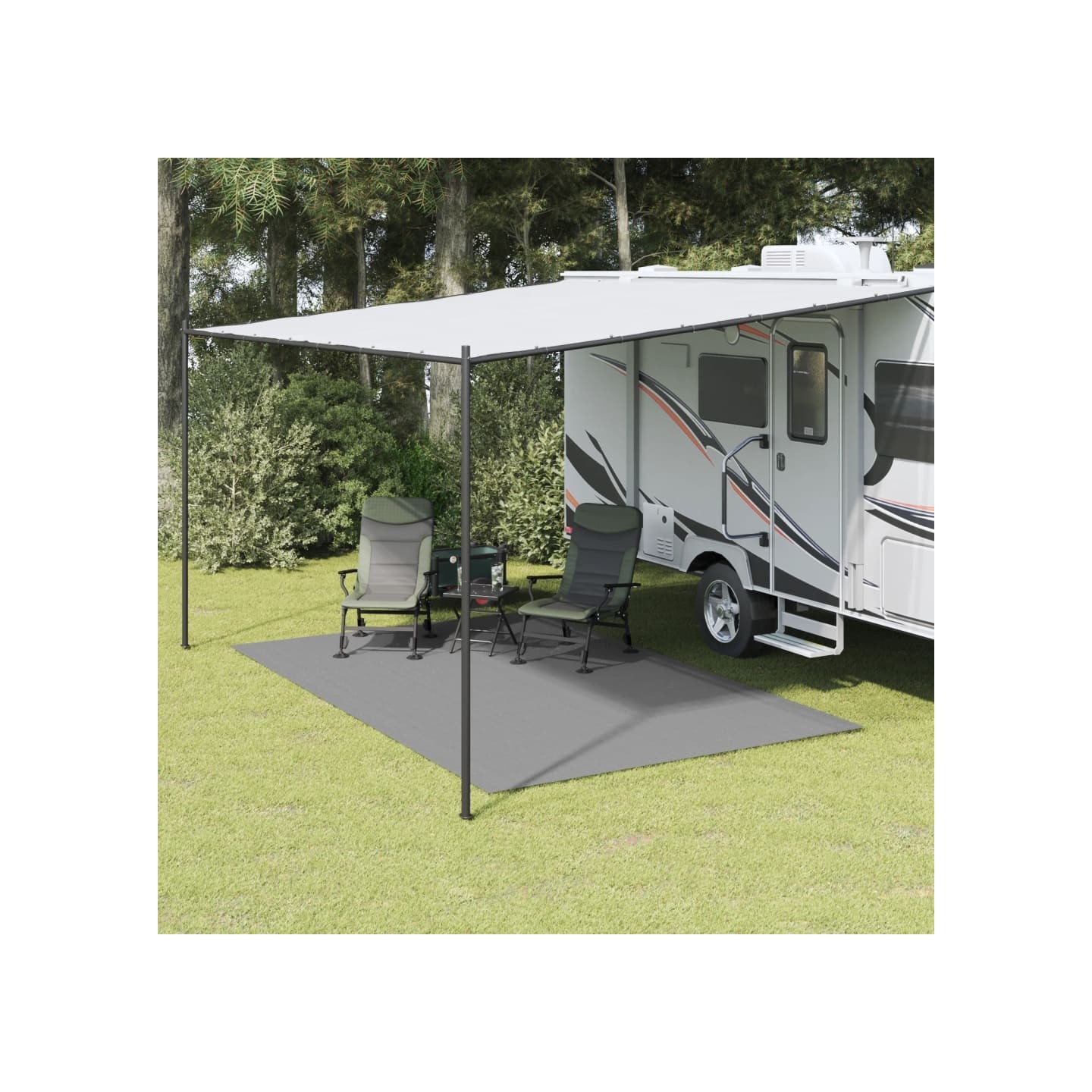 Tapis de tente anthracite 4x2,5 m