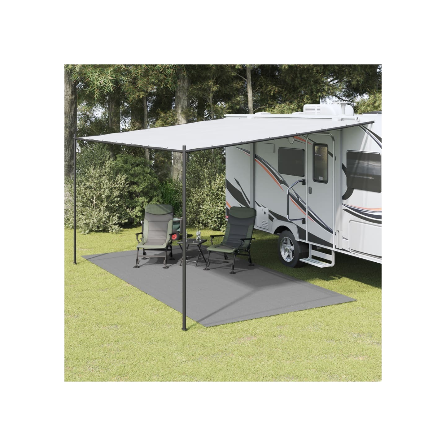 Tapis de tente anthracite 5x2,5 m