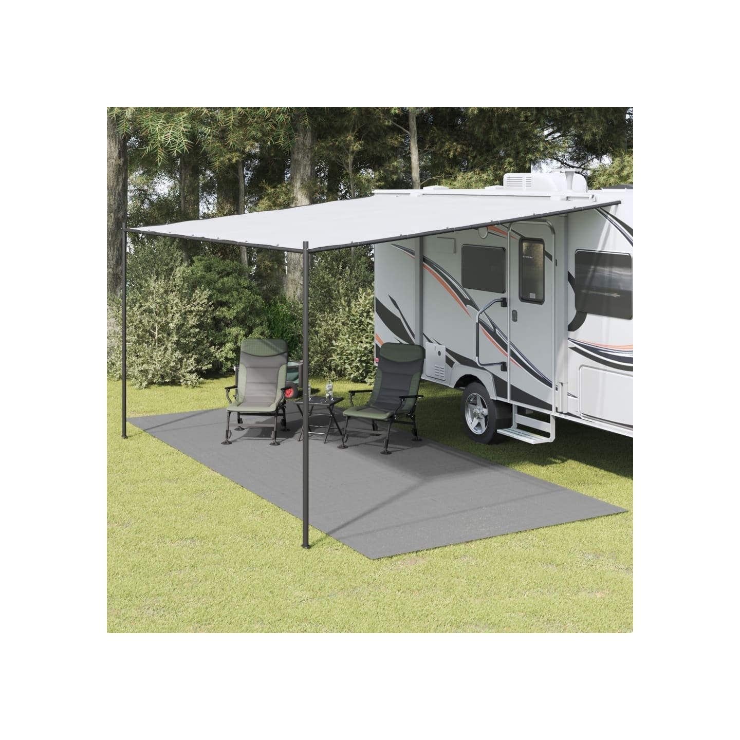 Tapis de tente anthracite 6x2,5 m