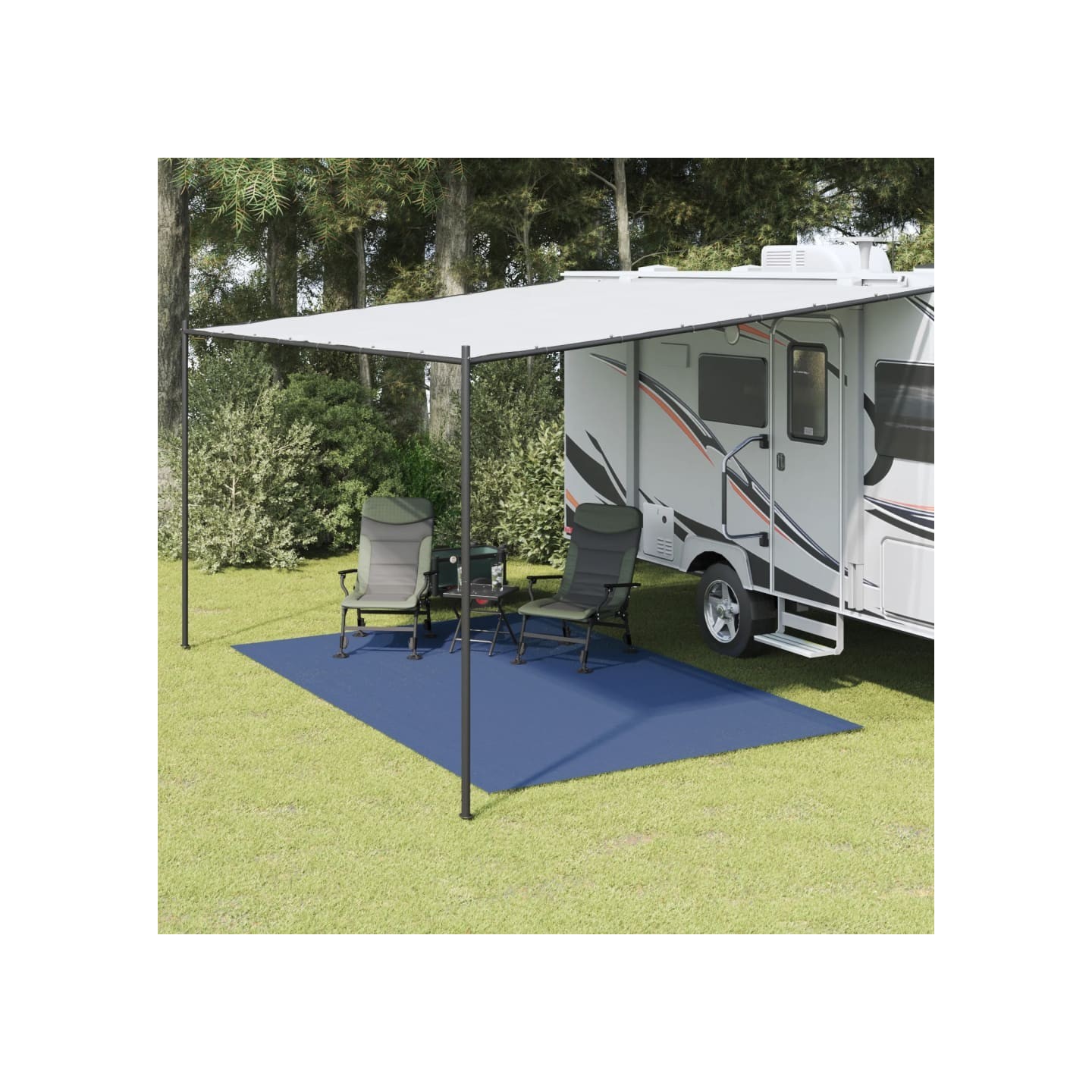 Tapis de tente bleu 4x2,5 m