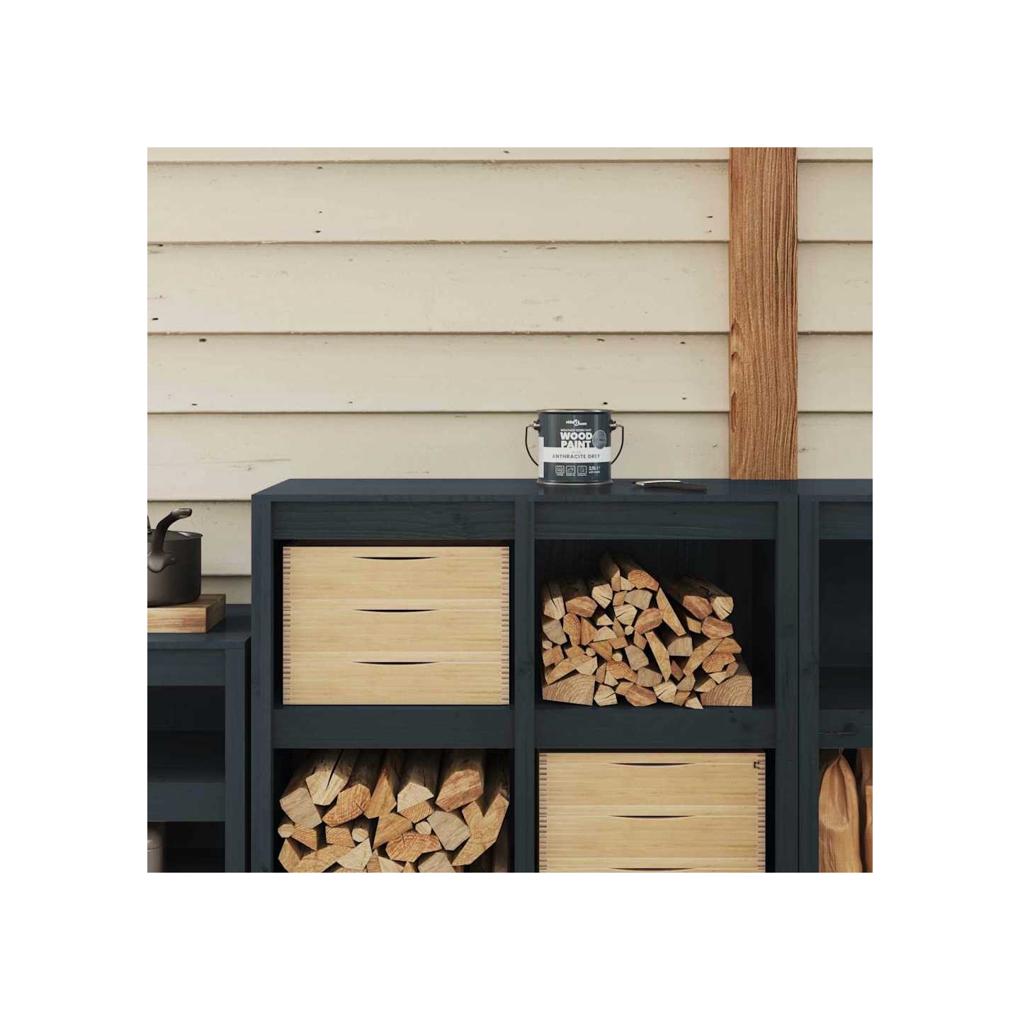Peinture pour bois Gris 2,5 L Wall Print