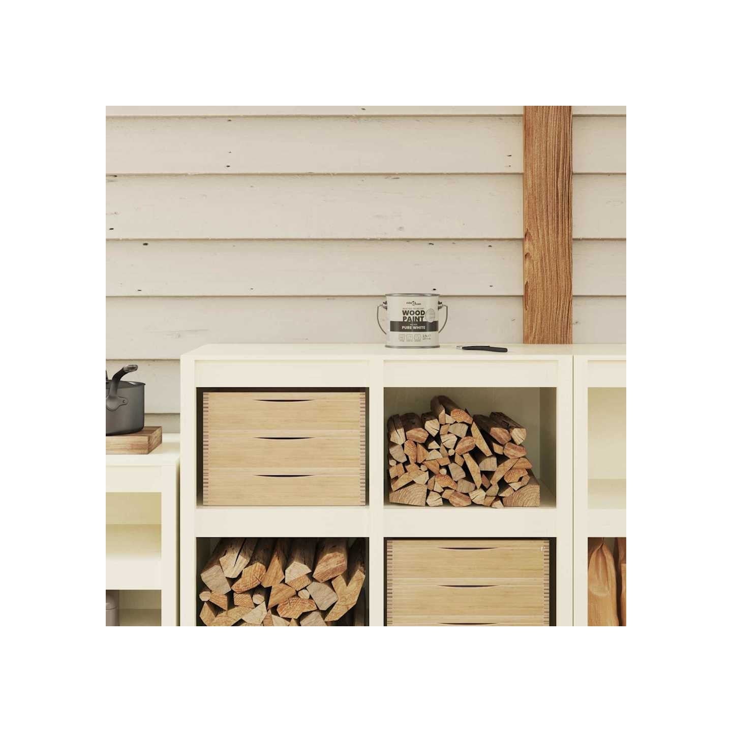Peinture pour bois Blanc 2,5 L Wall Print