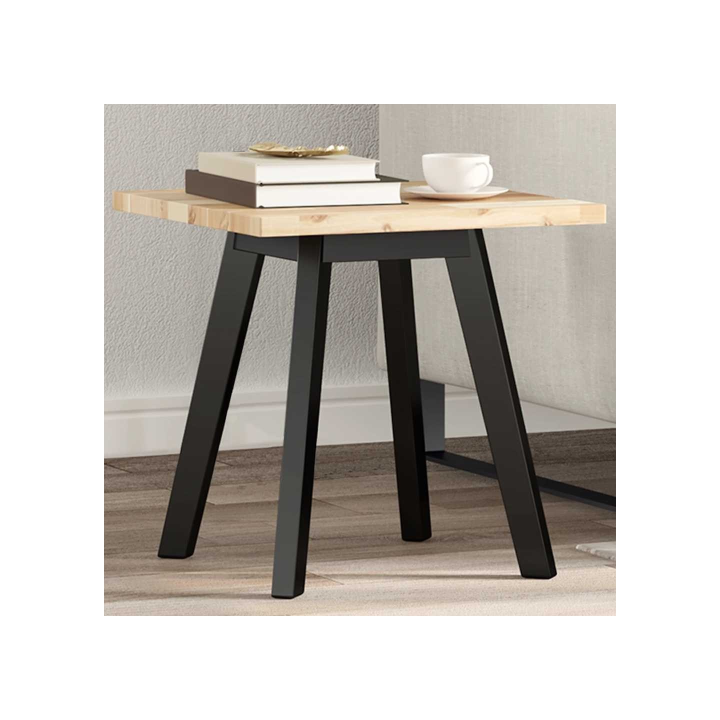 Dessus de table carré 40x40x2 cm bois massif d'acacia