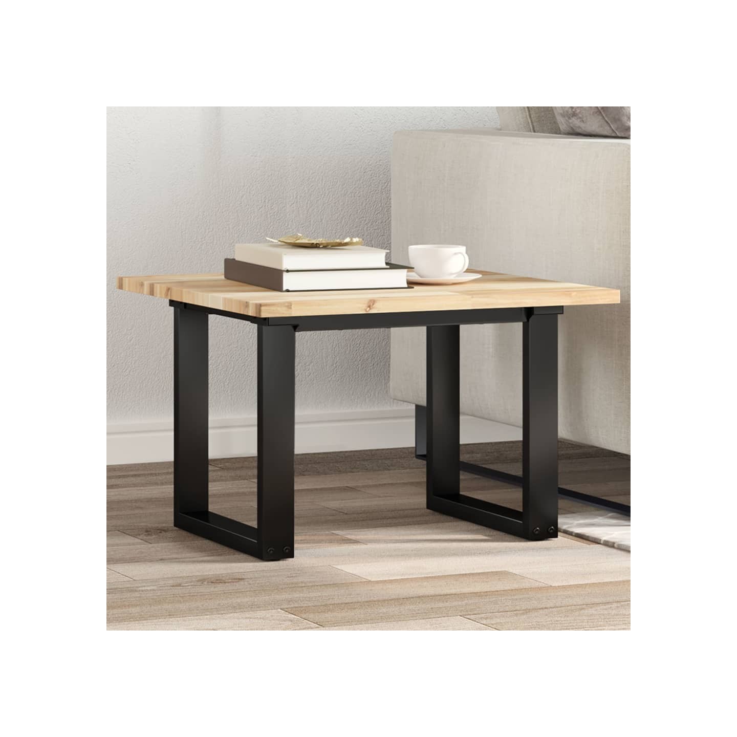 Dessus de table carré 60x60x2 cm bois massif d'acacia