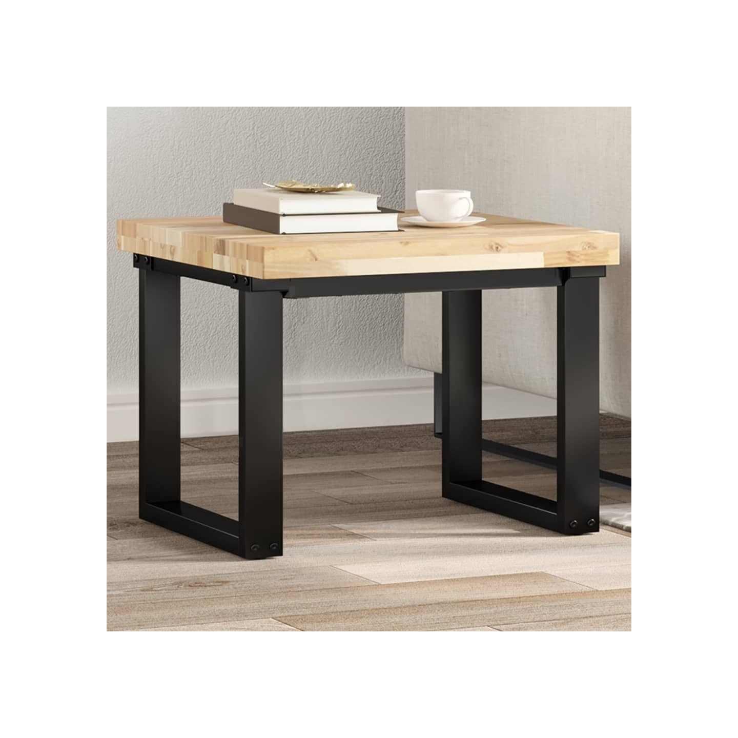 Dessus de table carré 50x50x4 cm bois massif d'acacia