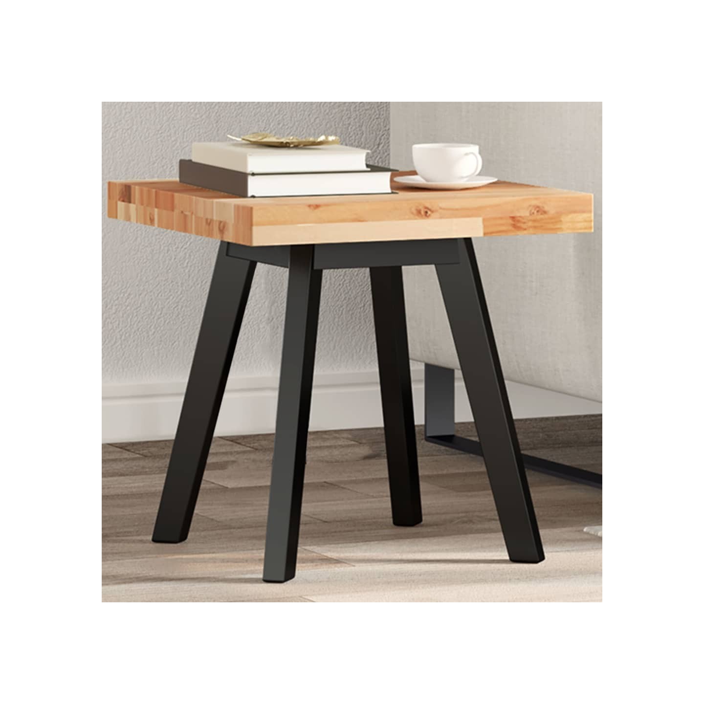 Dessus de table carré 40x40x4 cm bois massif d'acacia