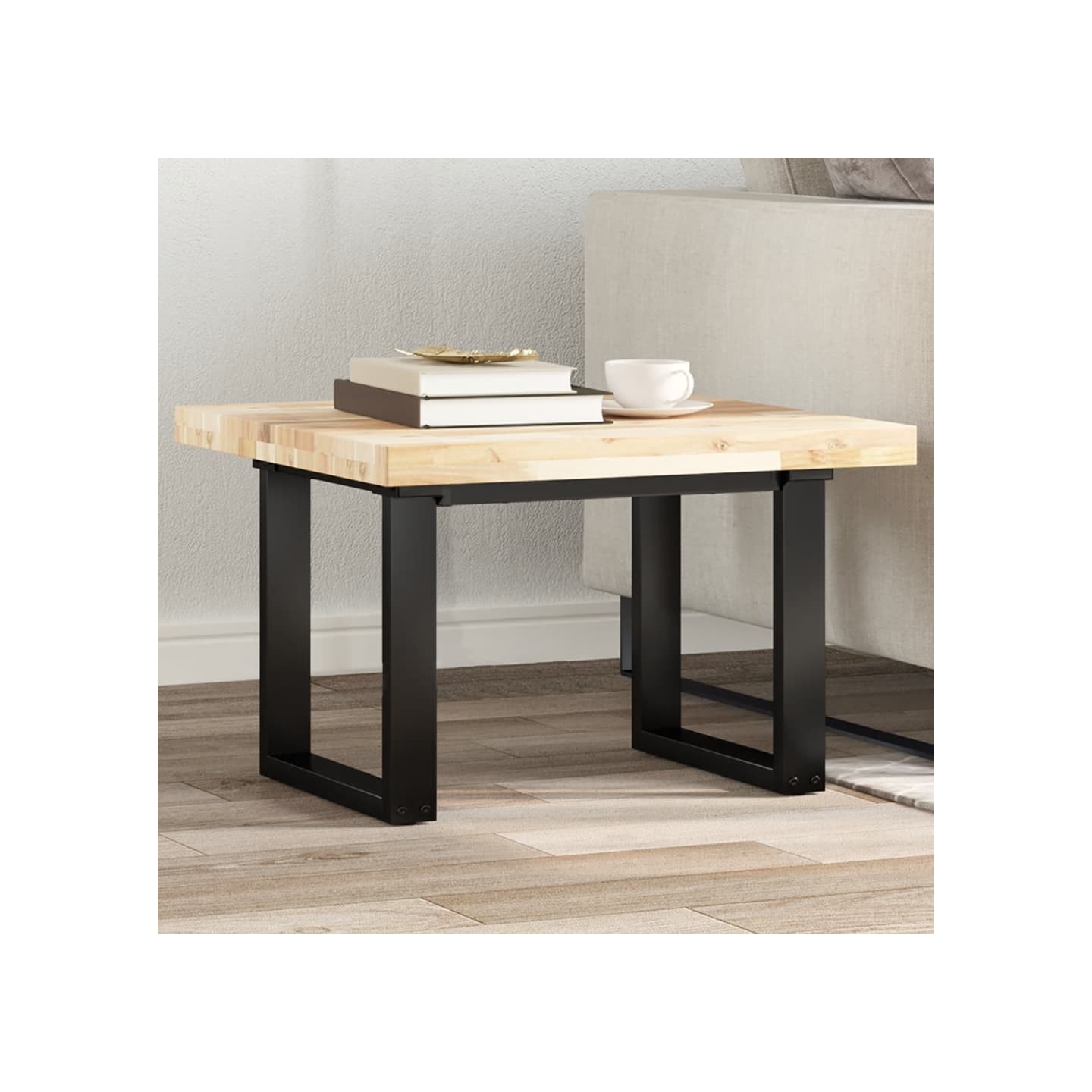 Dessus de table carré 60x60x4 cm bois massif d'acacia