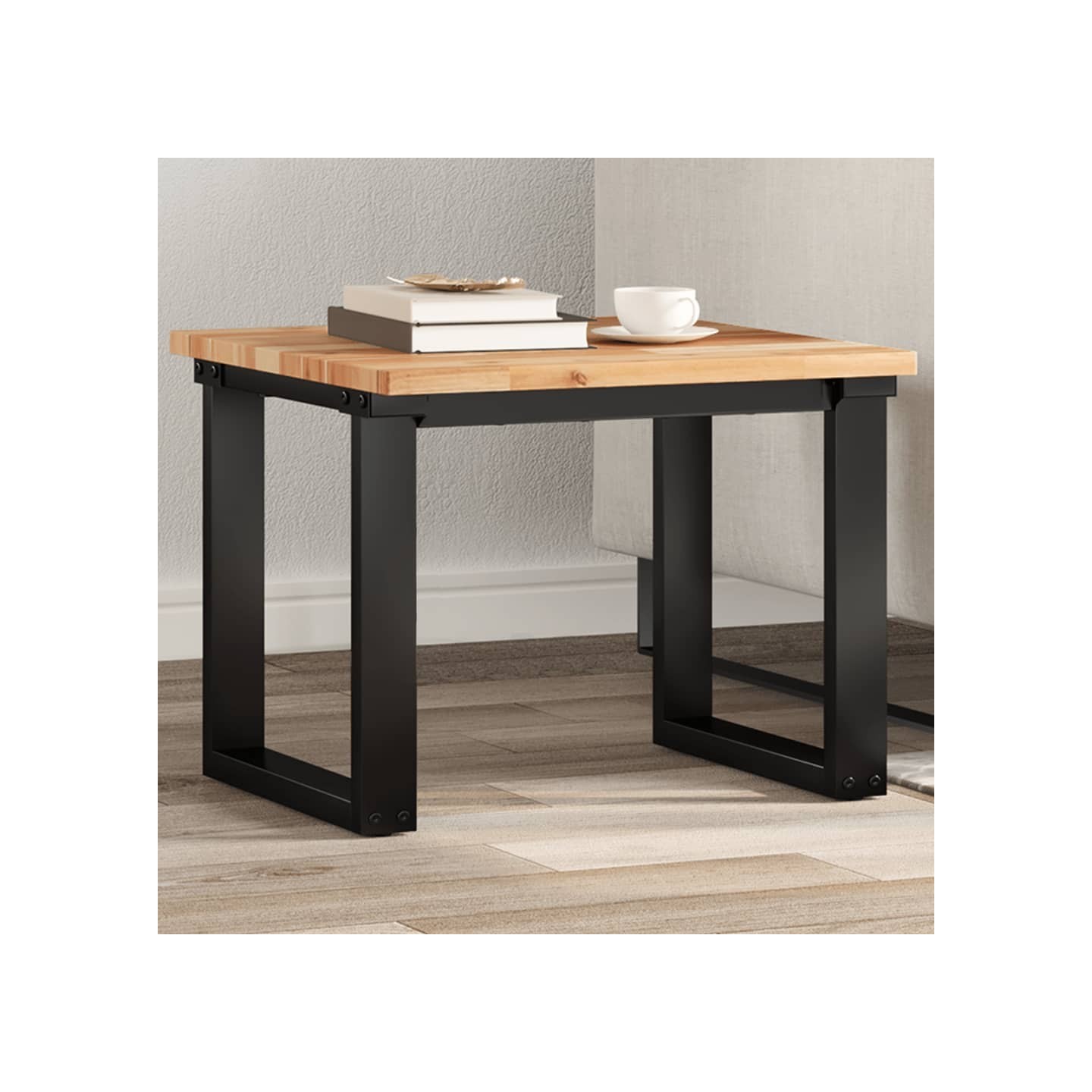 Dessus de table carré 50x50x2 cm bois massif d'acacia