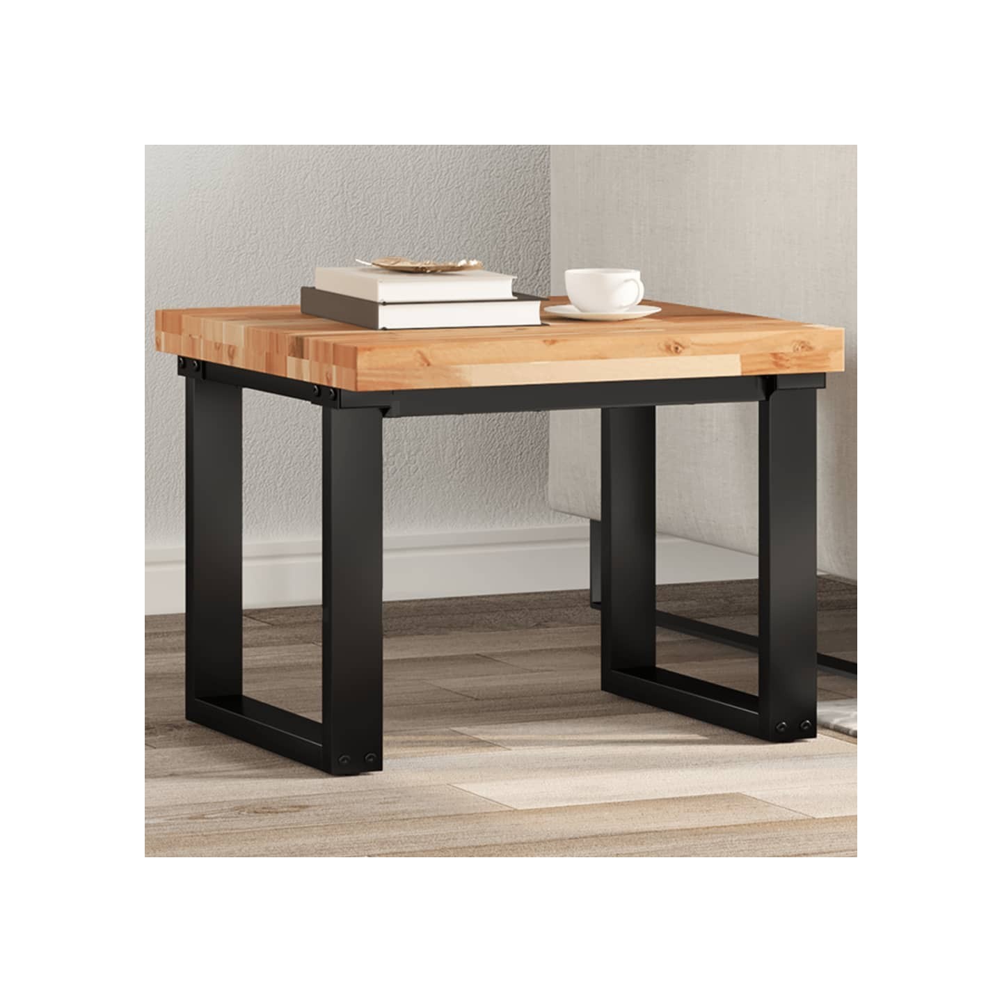Dessus de table carré 50x50x4 cm bois massif d'acacia