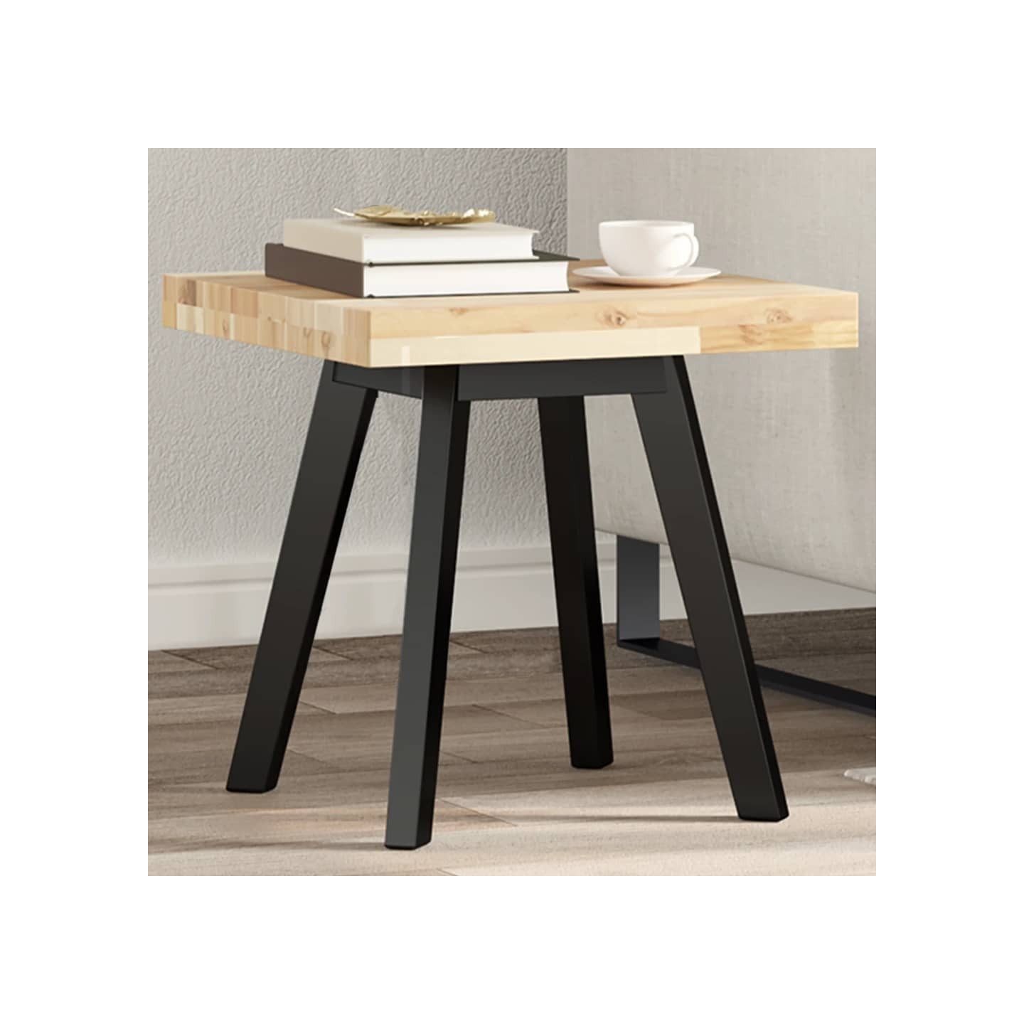 Dessus de table carré 40x40x4 cm bois massif d'acacia