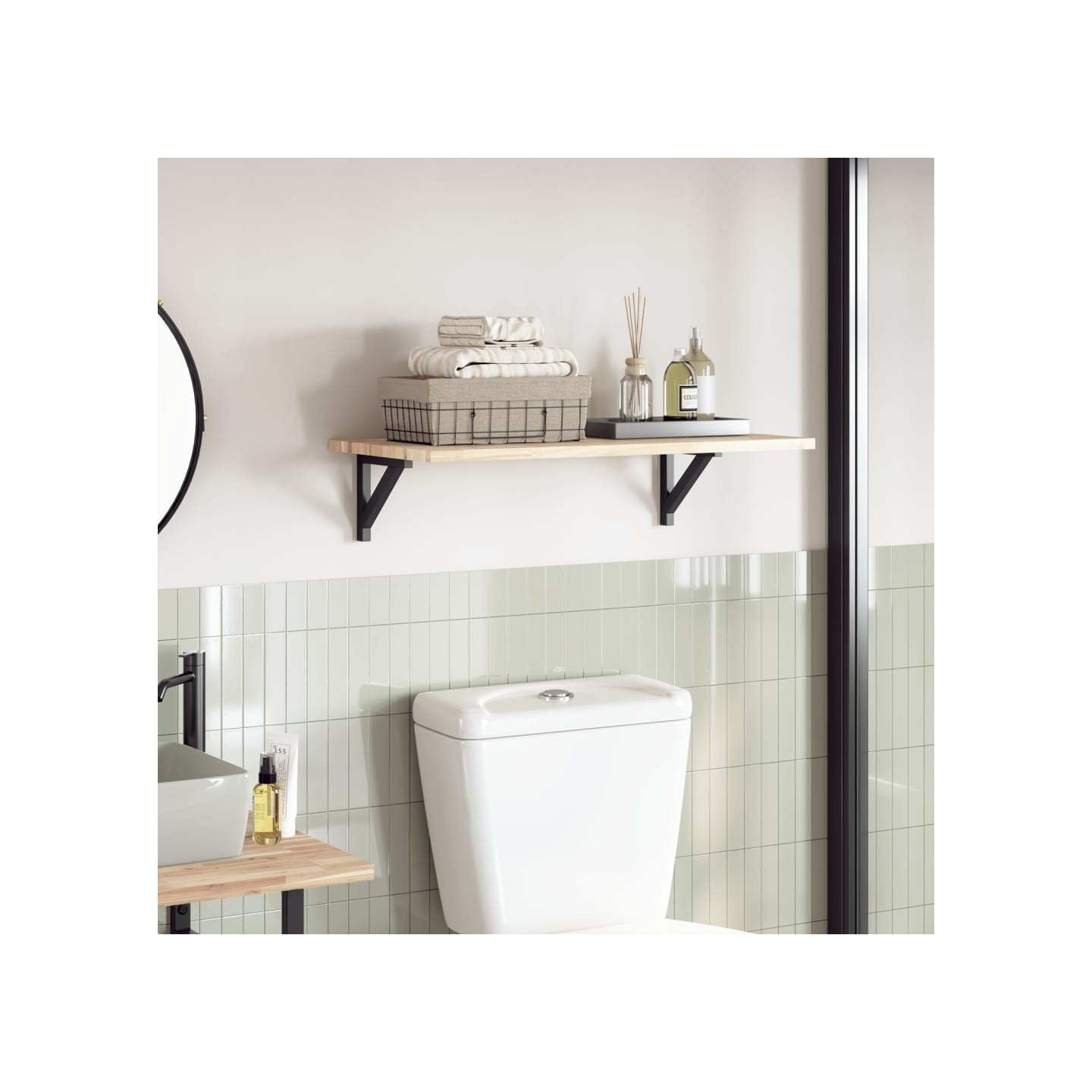 Dessus de table 100x40x2 cm rectangulaire bois massif d'acacia