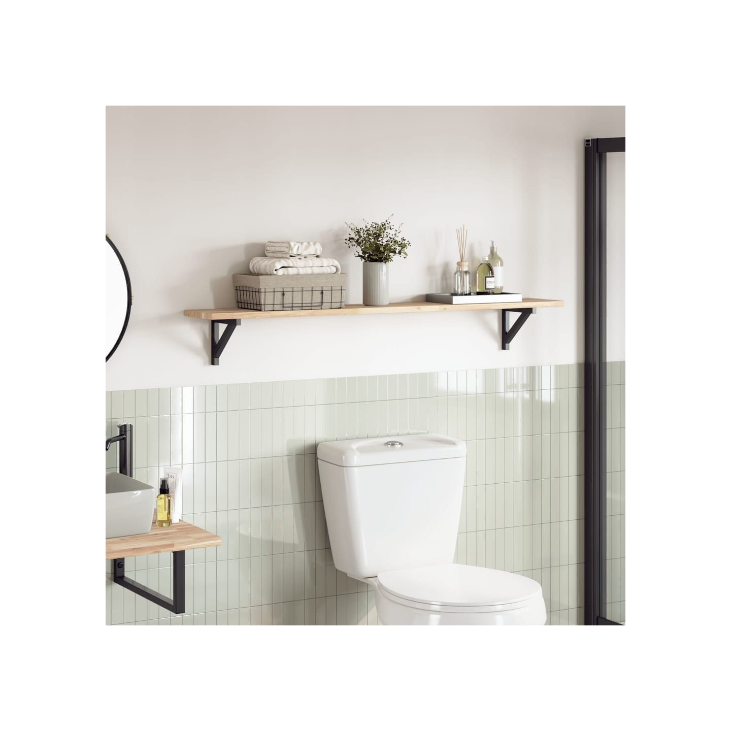 Dessus de table 120x20x2 cm rectangulaire bois massif d'acacia