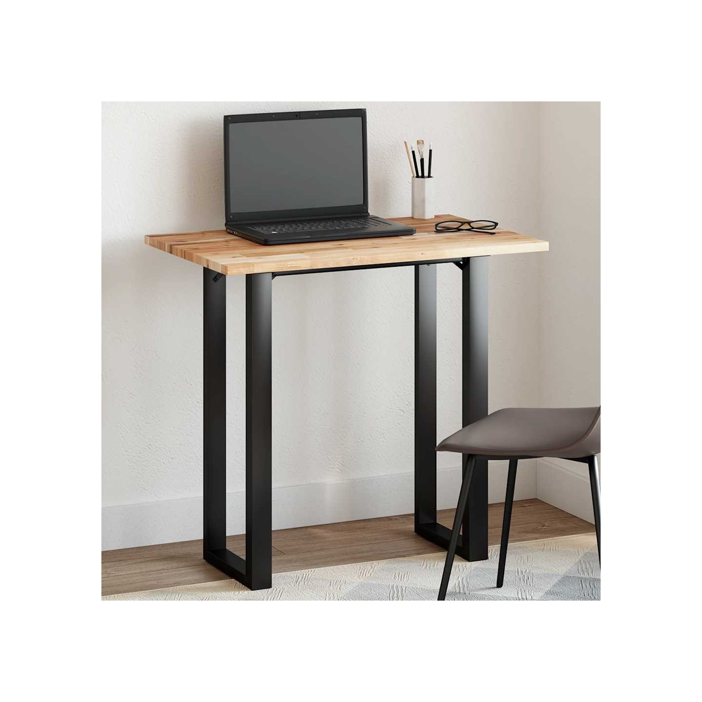 Dessus de table rectangulaire 80x50x2 cm bois massif d'acacia