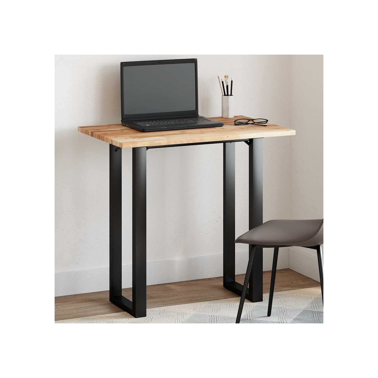 Dessus de table rectangulaire 100x50x2 cm bois massif d'acacia