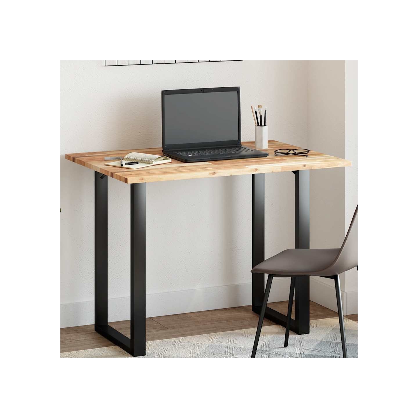 Dessus de table rectangulaire 100x70x2 cm bois massif d'acacia