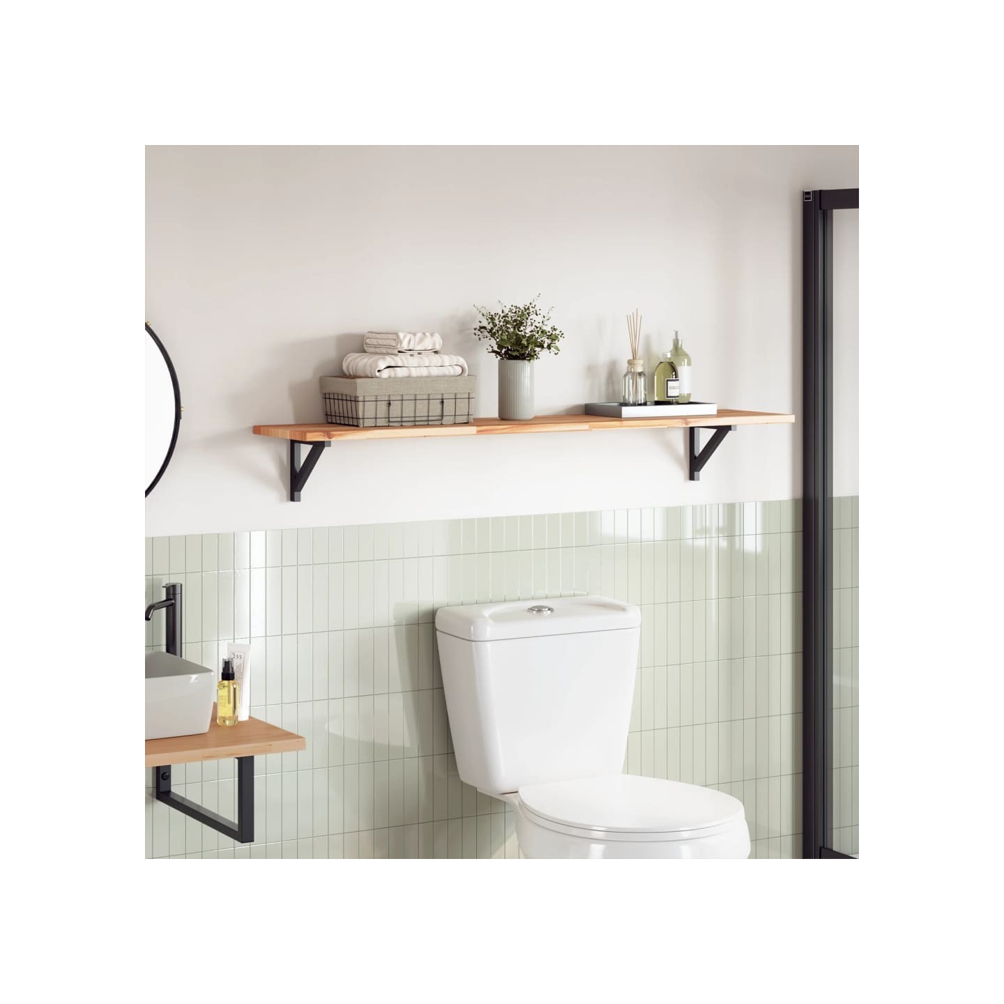 Dessus de table rectangulaire 120x30x2 cm bois massif d'acacia