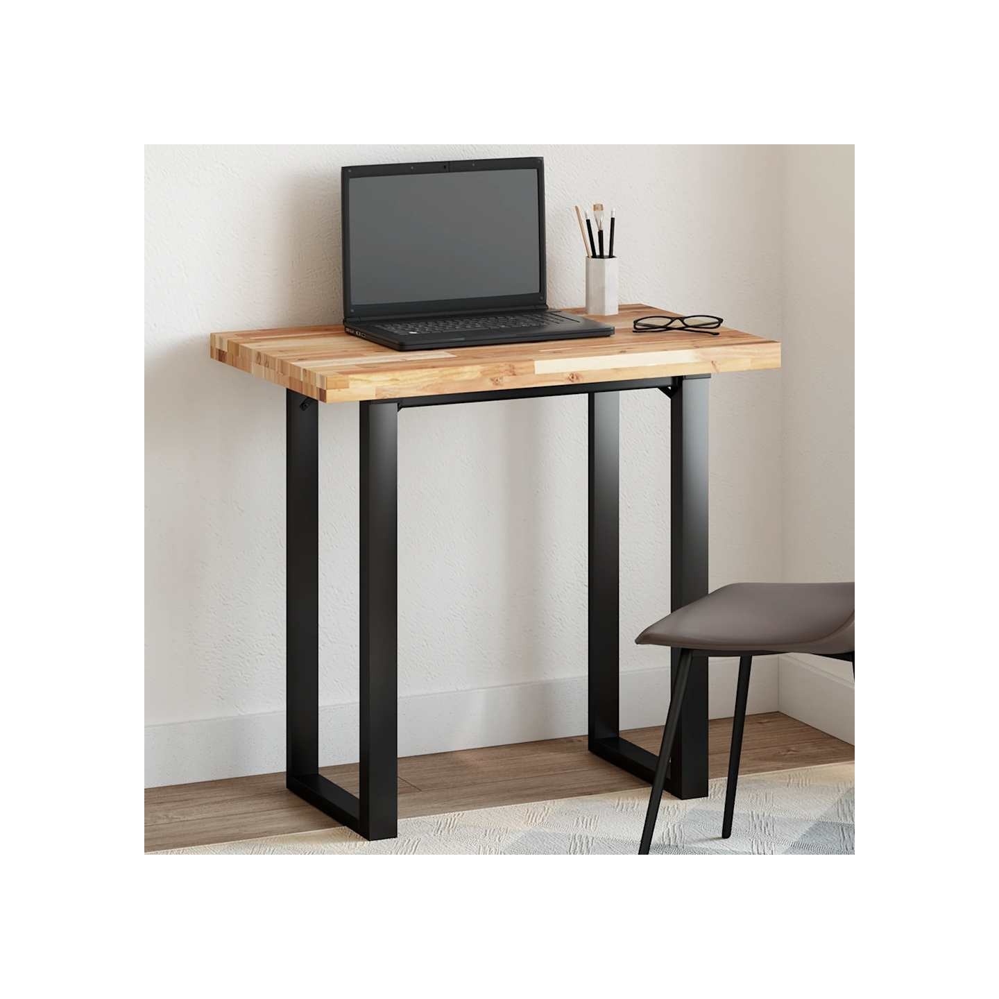 Dessus de table rectangulaire 100x50x4 cm bois massif d'acacia