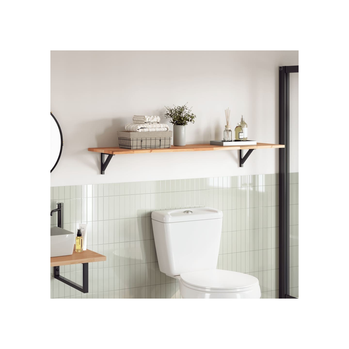 Dessus de table rectangulaire 120x40x2 cm bois massif d'acacia