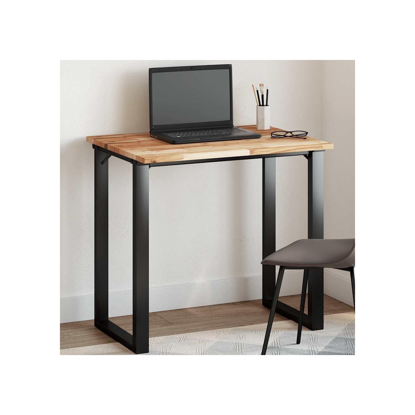 Dessus de table rectangulaire 100x60x2 cm bois massif d'acacia