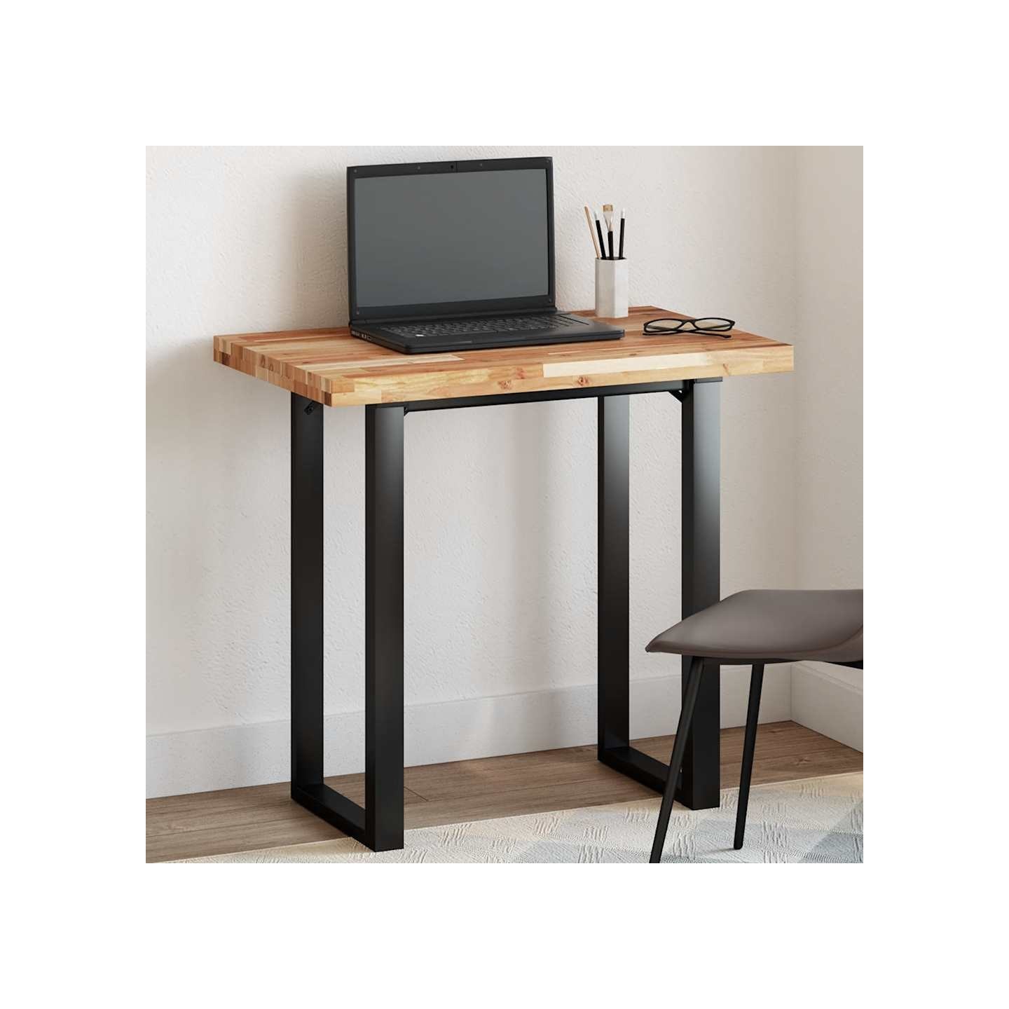Dessus de table rectangulaire 100x50x4 cm bois massif d'acacia