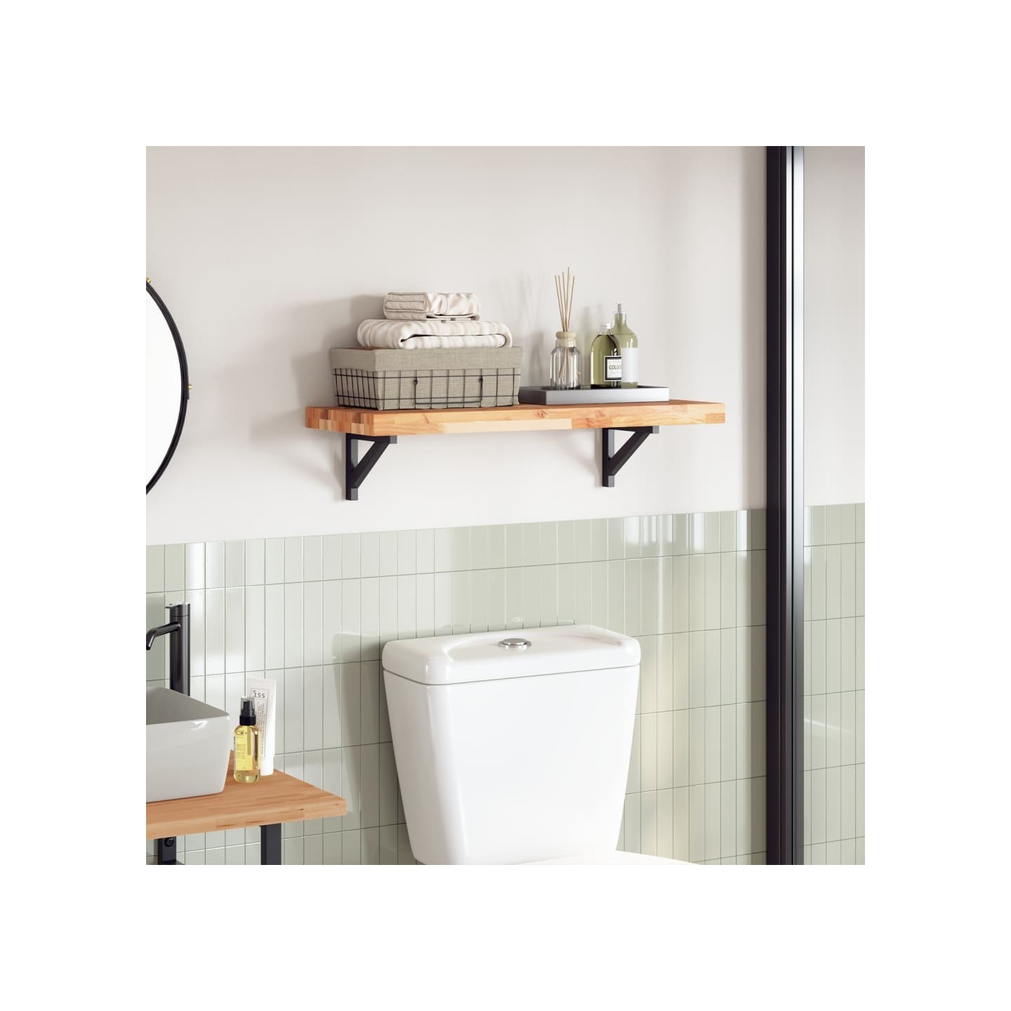 Dessus de table 100x30x4 cm rectangulaire bois massif d'acacia