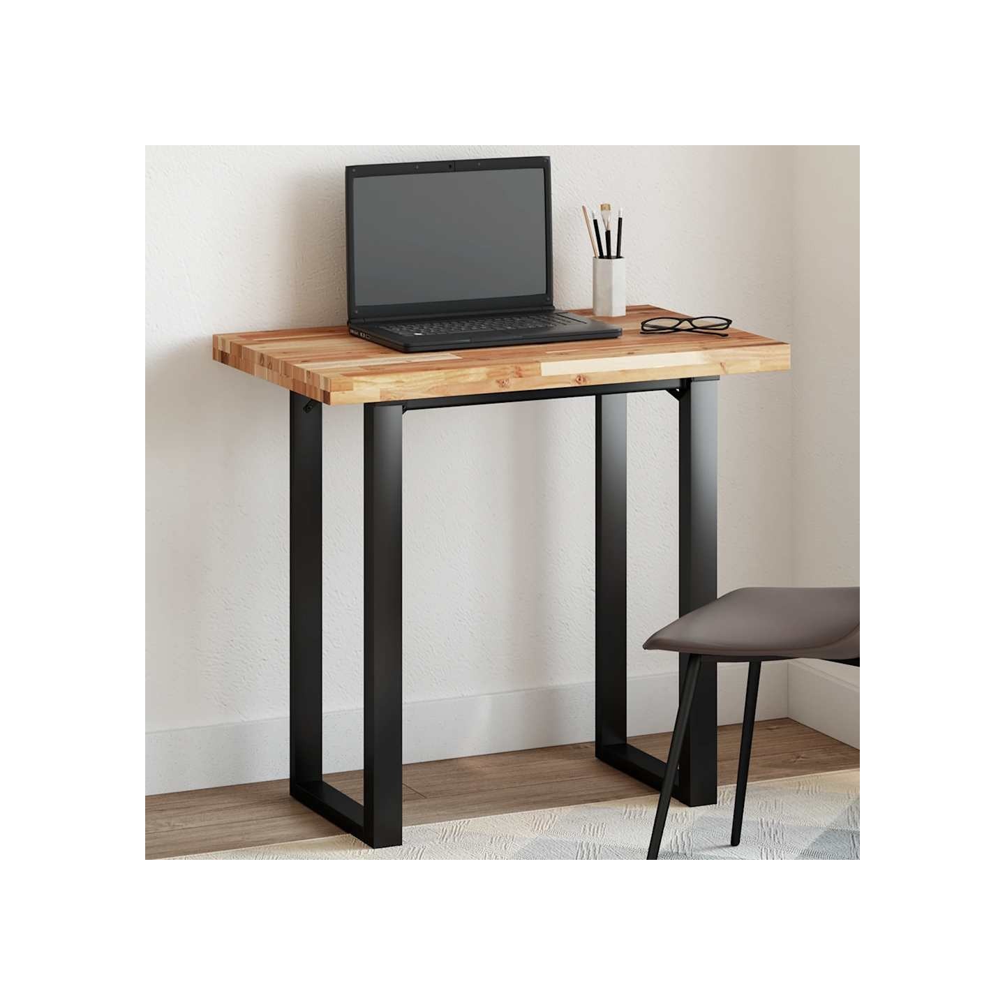 Dessus de table rectangulaire 60x50x4 cm bois massif d'acacia