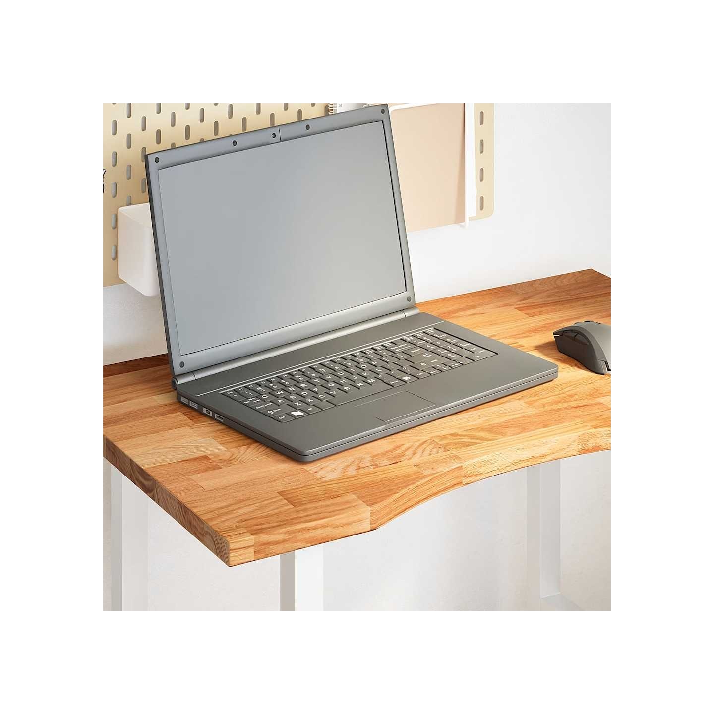 Dessus de bureau marron clair bois chêne massif rectangulaire
