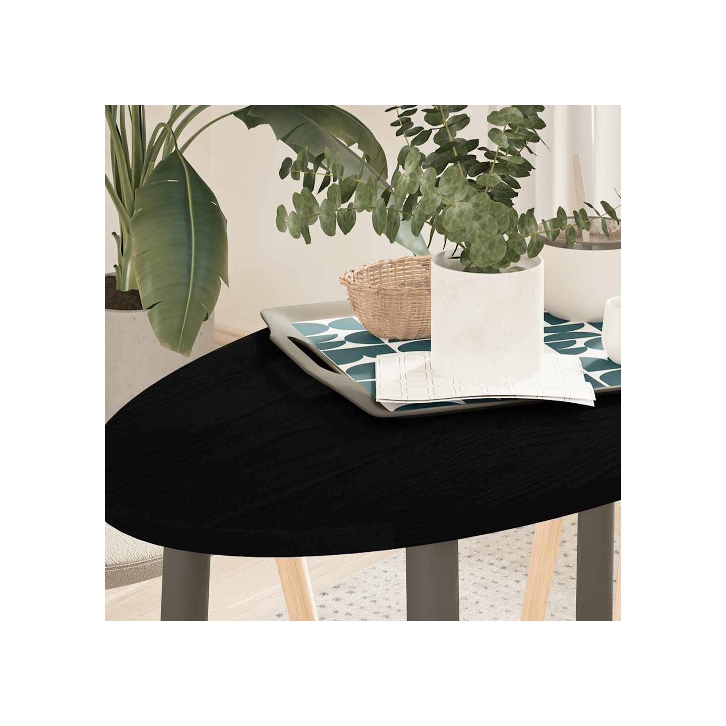 Dessus de table 100x50x2 cm bois de chêne massif ovale