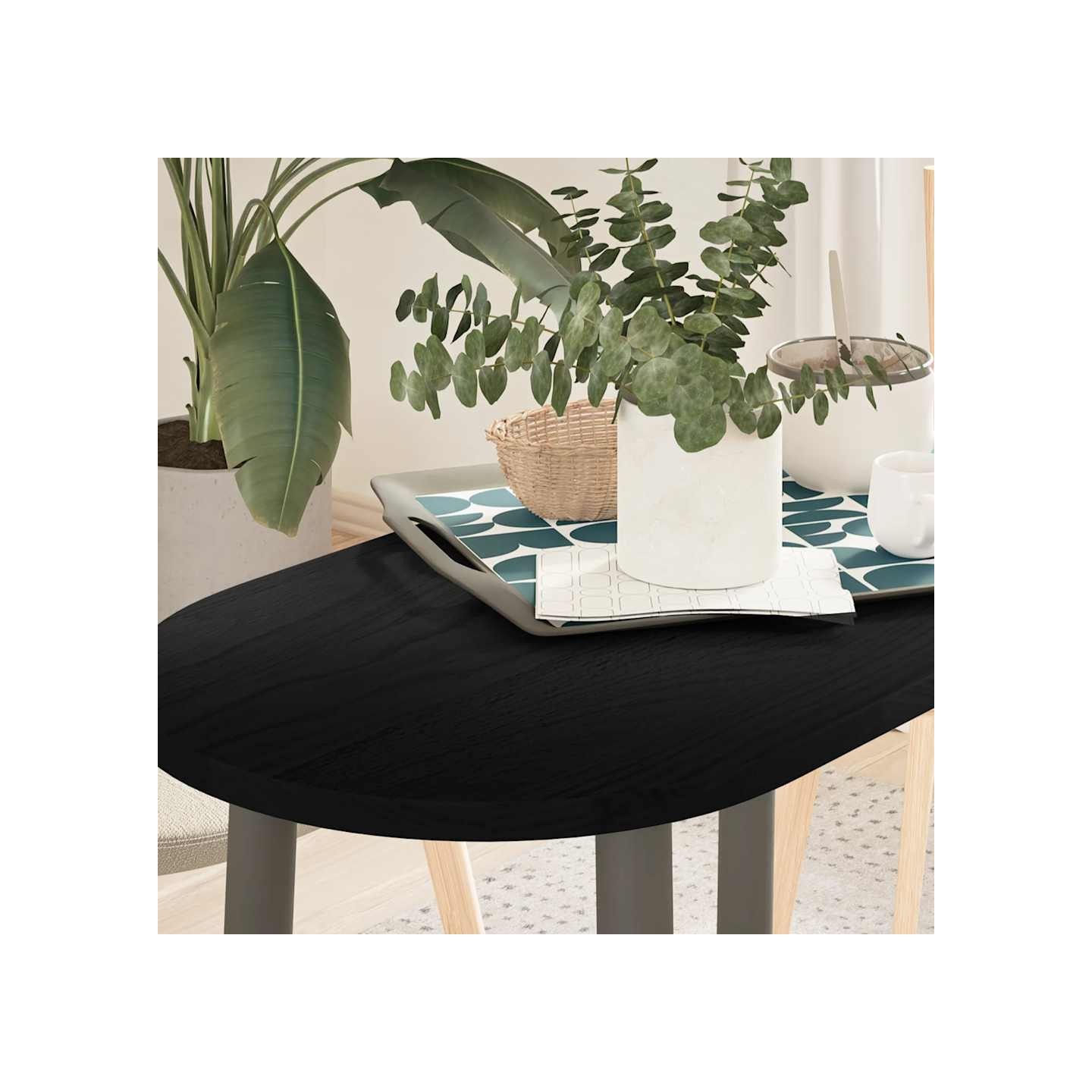 Dessus de table 80x40x2 cm bois de chêne massif ovale