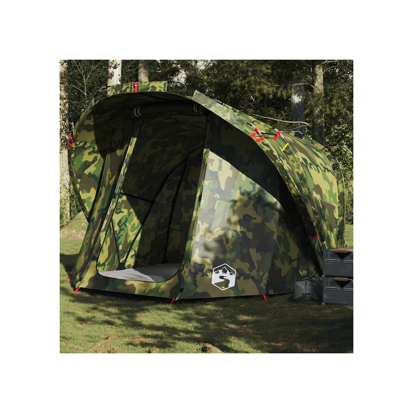 Tente de pêche 4 personnes camouflage imperméable
