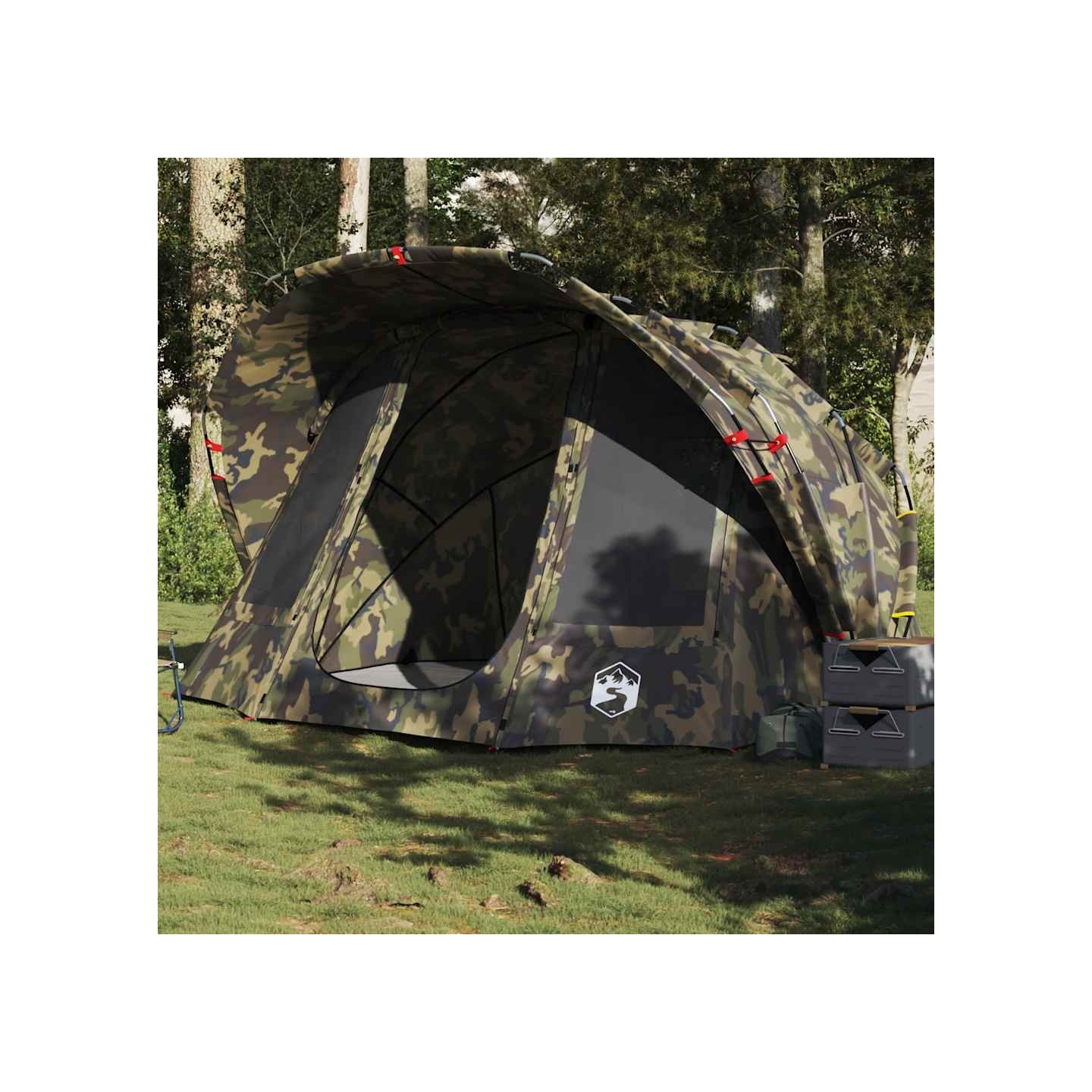 Tente de pêche 5 personnes camouflage imperméable
