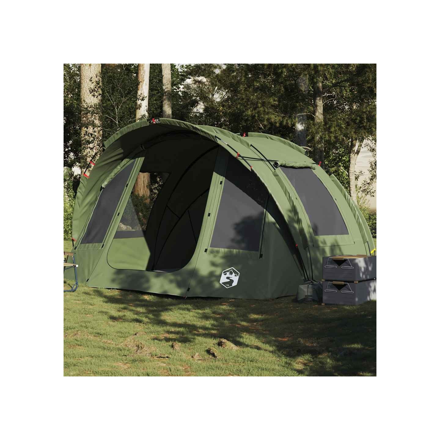 Tente de pêche 2 personnes vert olive imperméable