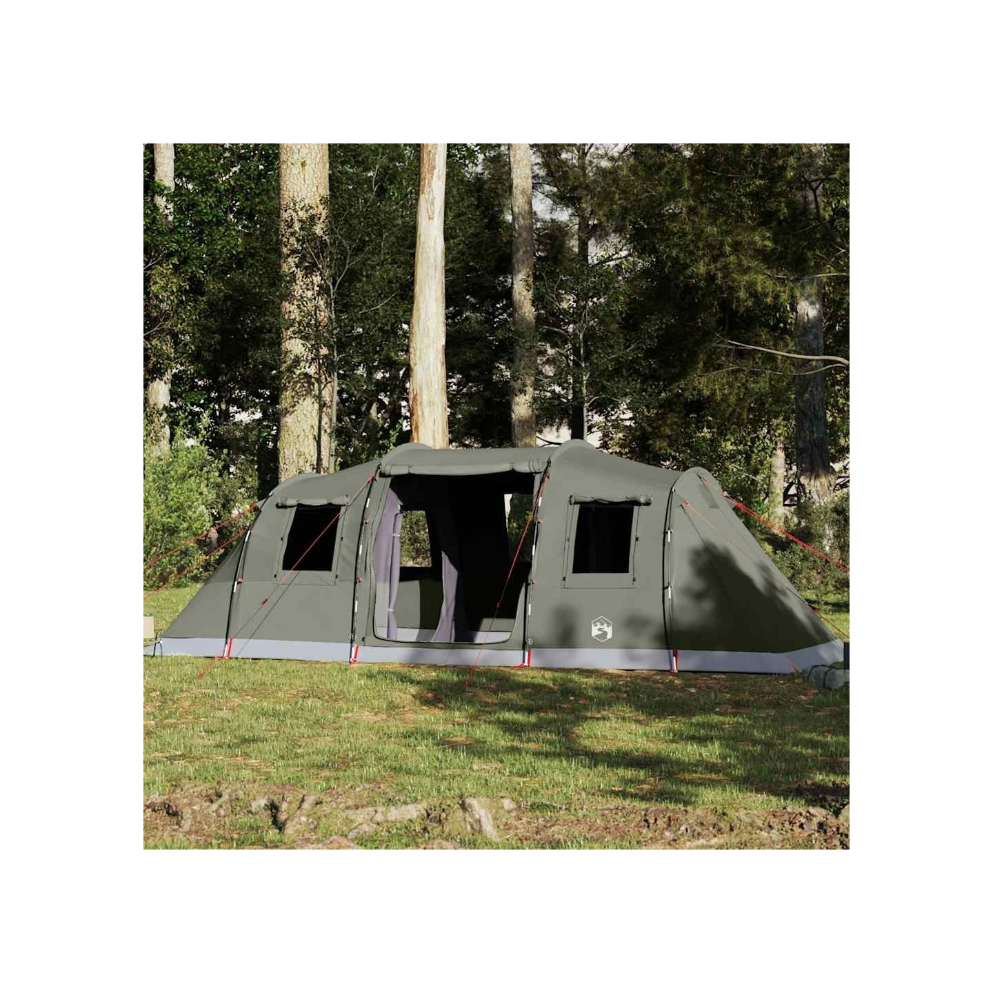 Tente familiale tunnel 6 personnes vert olive imperméable