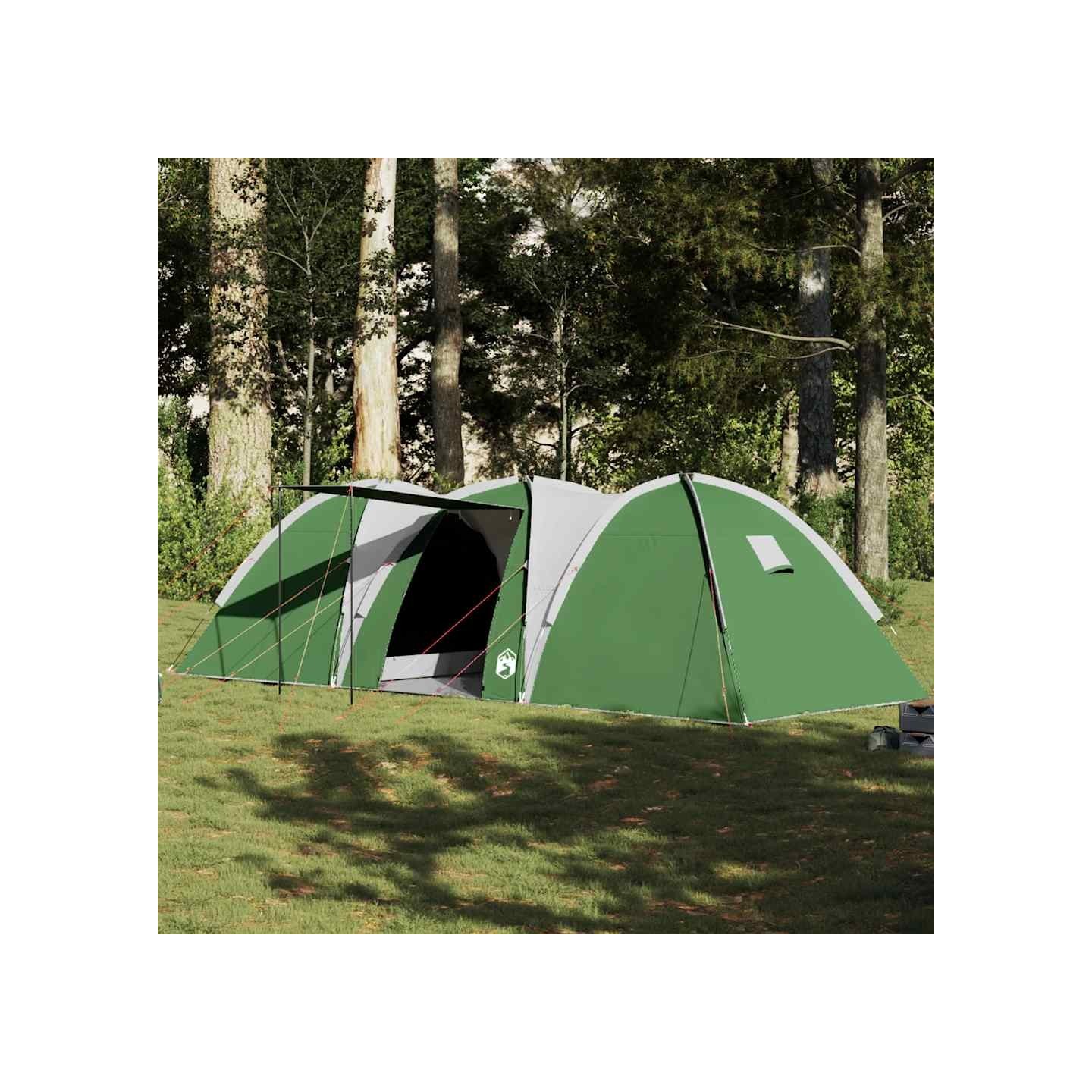 Tente familiale à dôme 8 personnes vert imperméable