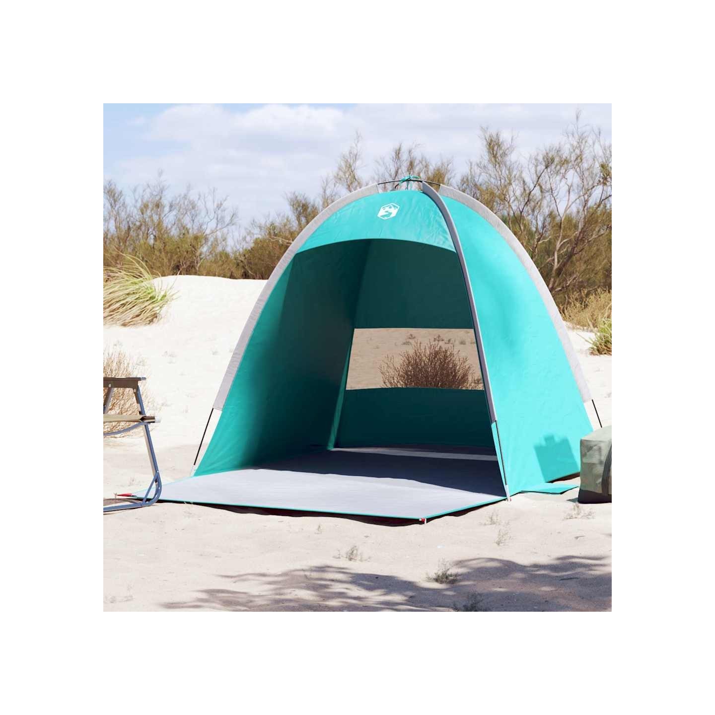 Tente de plage 3 personnes vert imperméable