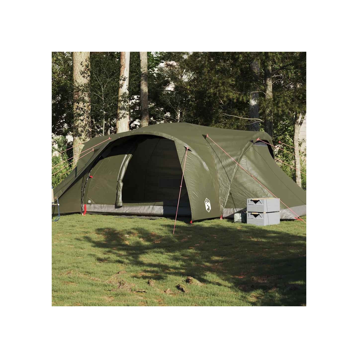 Tente familiale à dôme 6 personnes vert olive imperméable
