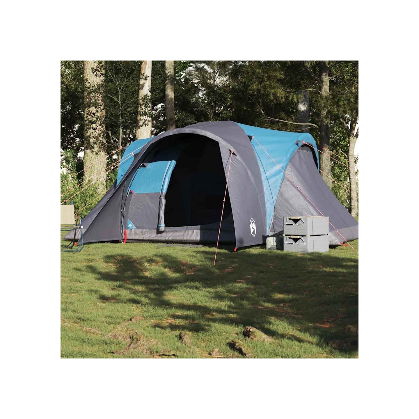 Tente familiale à dôme 6 personnes bleu imperméable