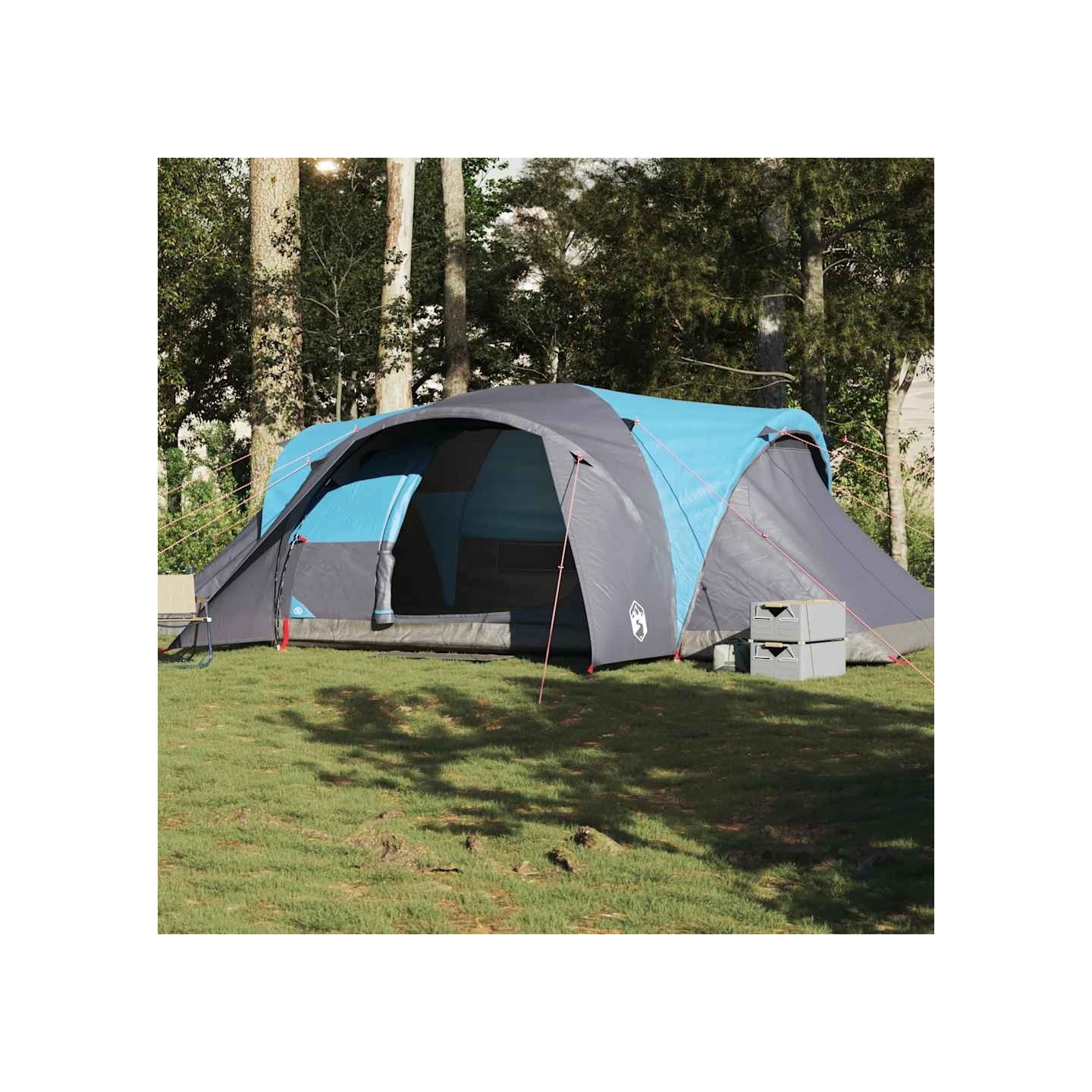 Tente familiale à dôme 6 personnes bleu imperméable