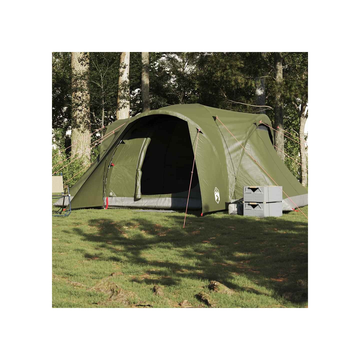 Tente familiale à dôme 6 personnes vert olive imperméable