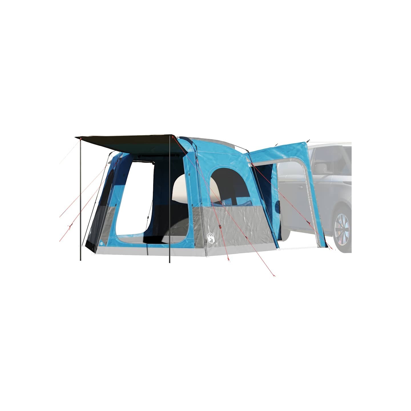 Tente de voiture 4 personnes bleu imperméable